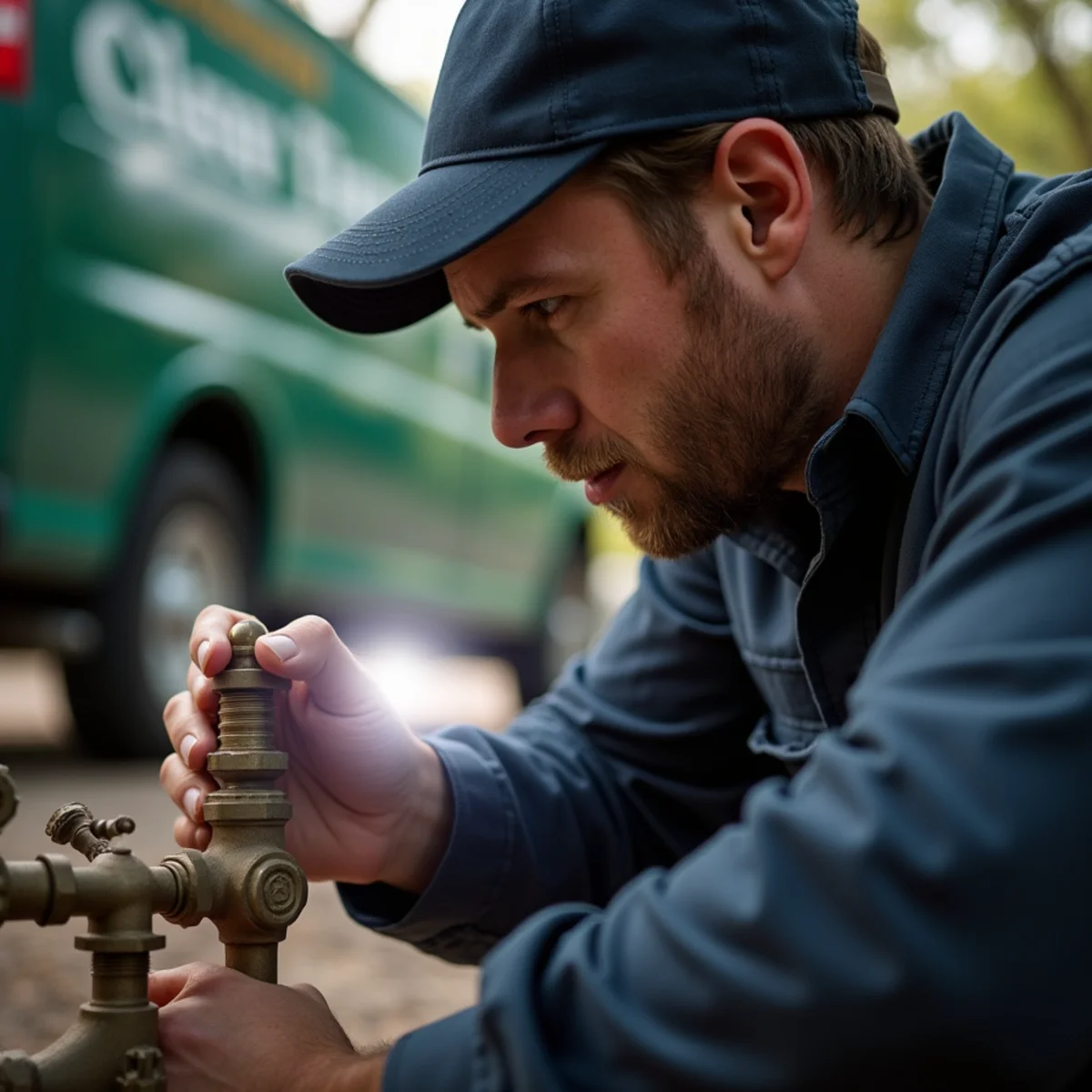 Licensed plumber performing 24/7 emergency plumbing in a Colleyville, TX home