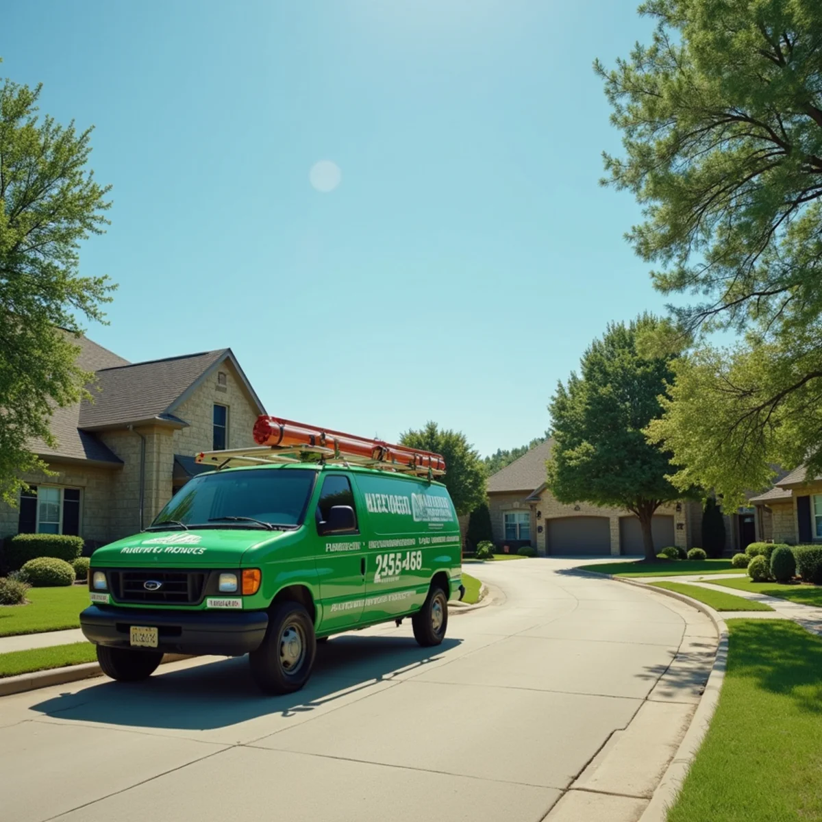Residential streets and homes in Allen, TX served by our plumbers
