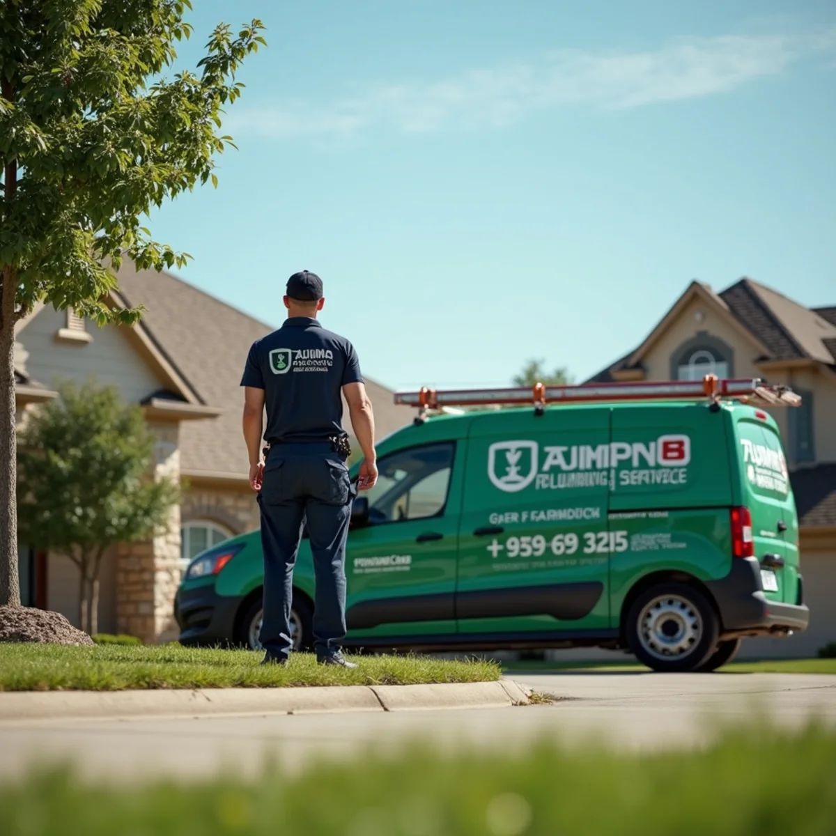 Residential streets and homes in Aubrey, TX served by our plumbers