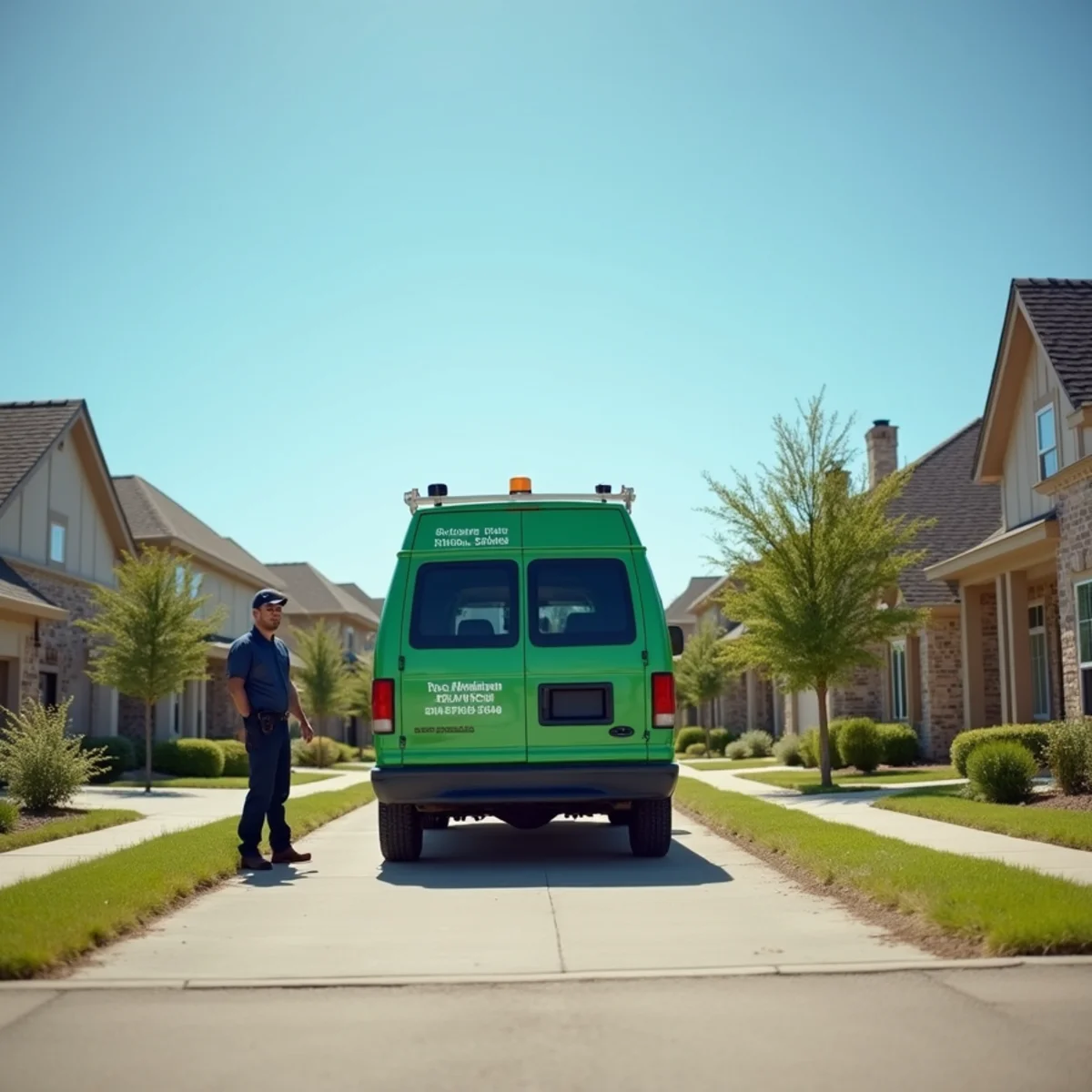 Residential streets and homes in Gunter, TX served by our plumbers