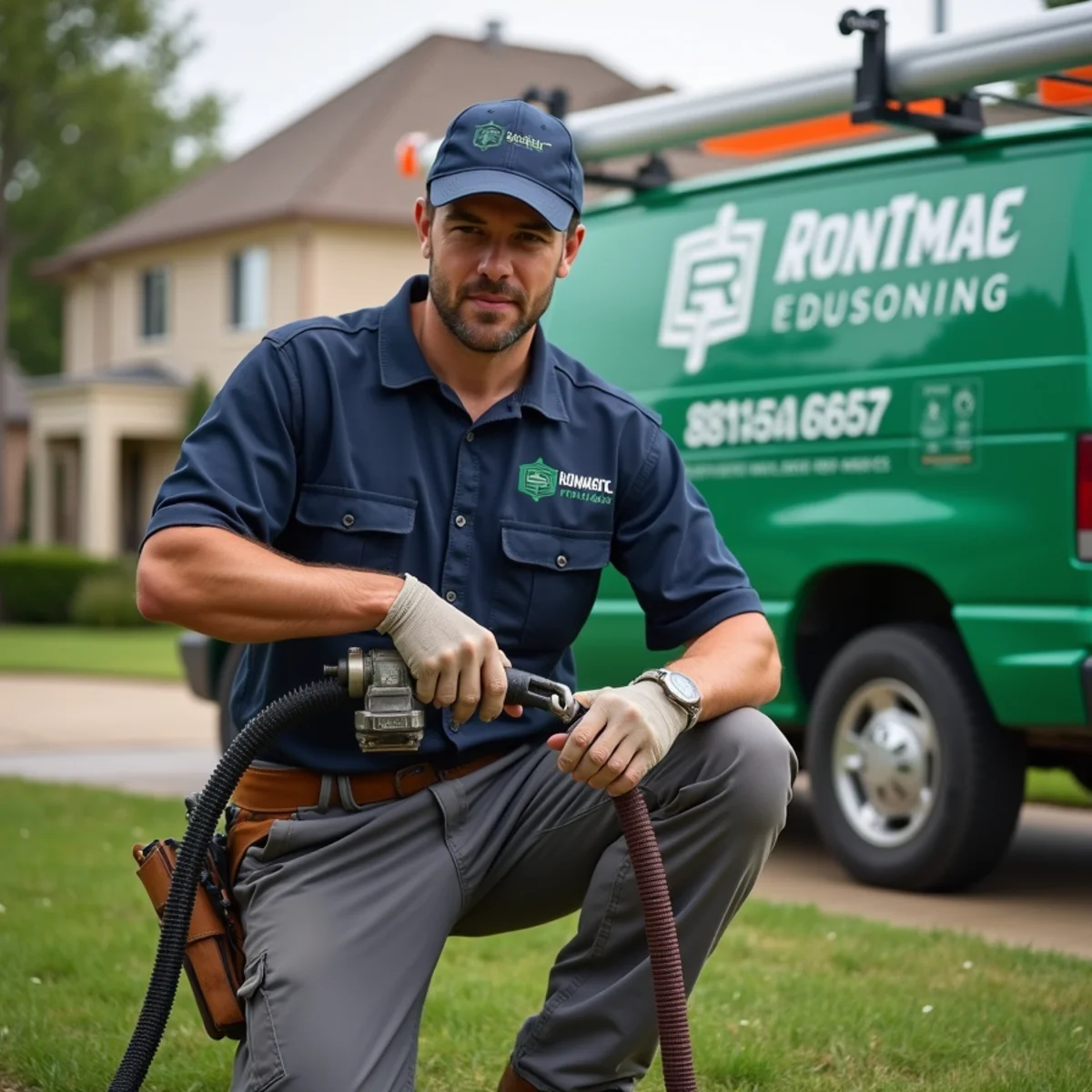 Backflow prevention assembly on a residential irrigation system in Flower Mound, North Texas
