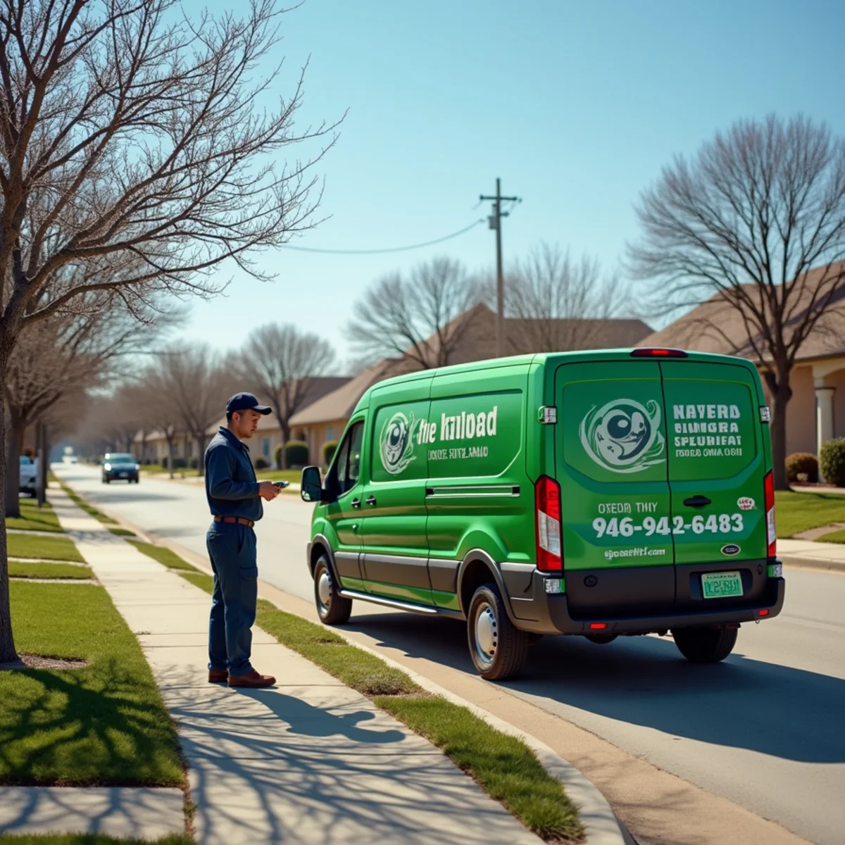 Residential streets and homes in Justin, TX served by our plumbers