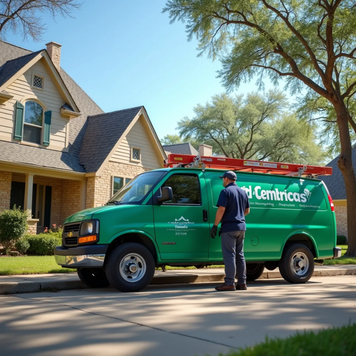 Residential streets and homes in Lake Dallas, TX served by our plumbers