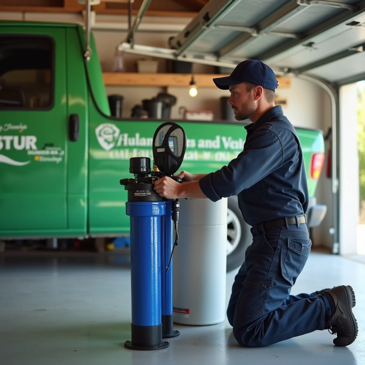 Whole-house water softener and filtration system in a North Texas home