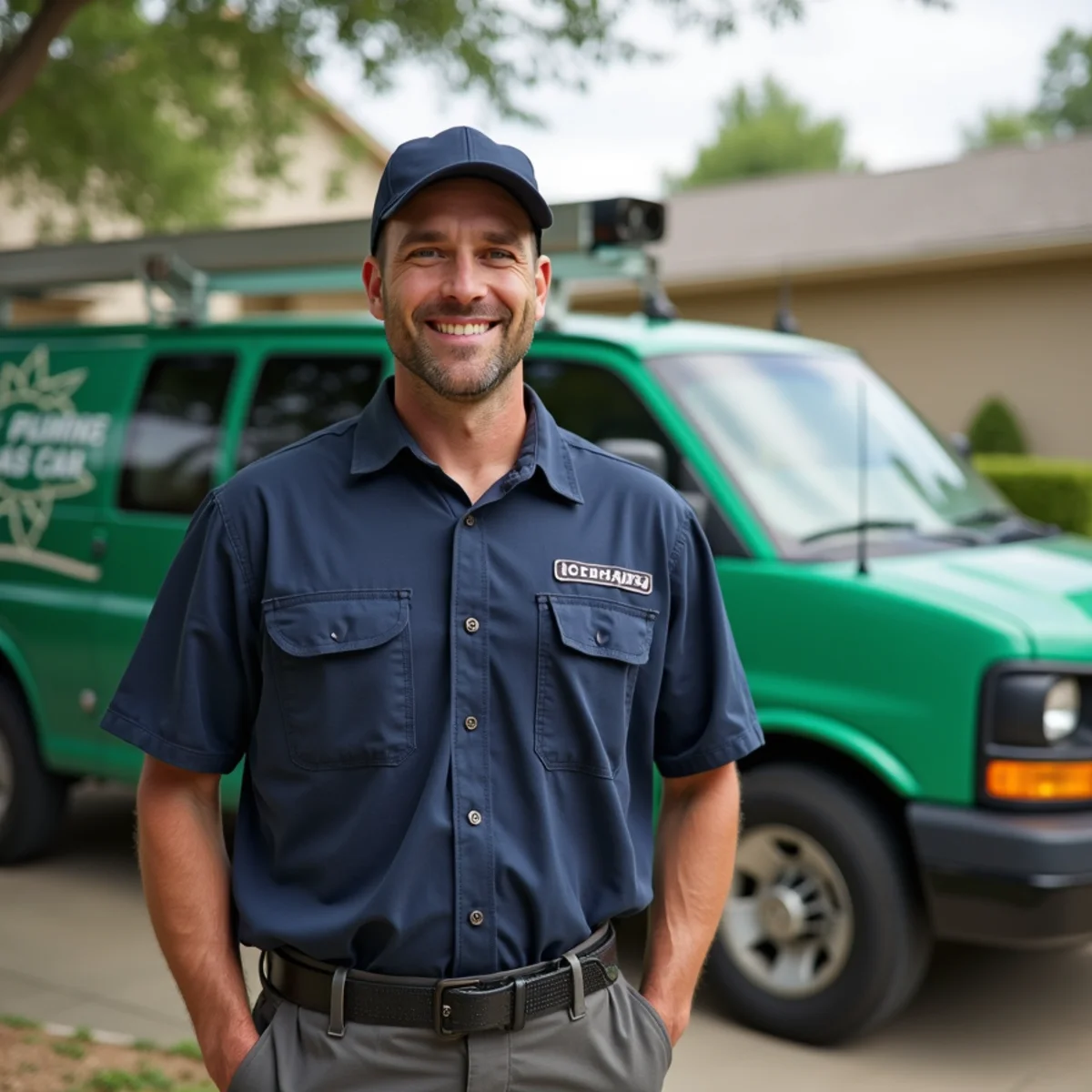Homeowner shutting off a fixture valve during a plumbing emergency in a Colleyville, North Texas home